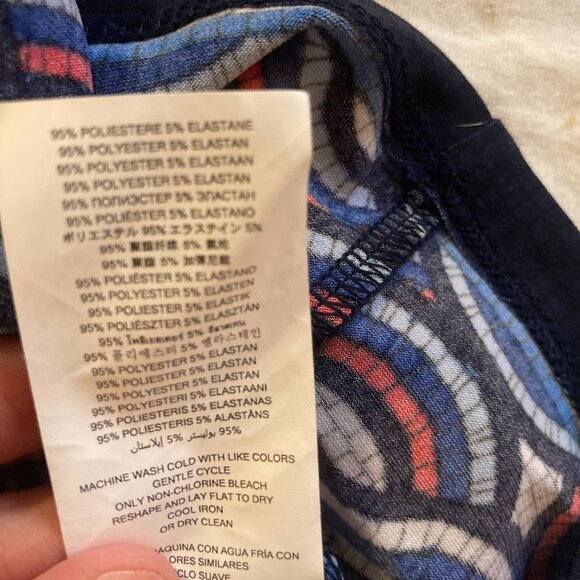 NWOT Michael Michael Kors Long Sleeve Patterned Blouse Women Size L - Picture 4 of 6